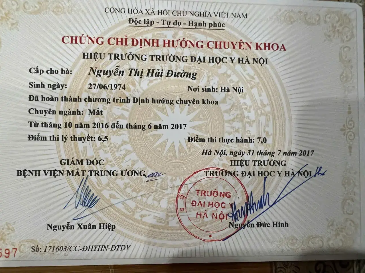 Định hướng chuyên khoa Mắt